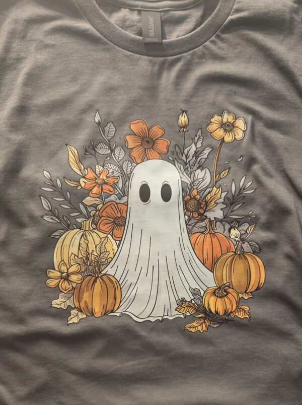 ghost and pumpkin