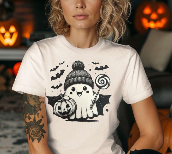 Black and White Ghost Women's